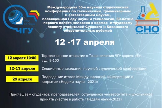 Открытие Международной 55 научной студенческой конференци...