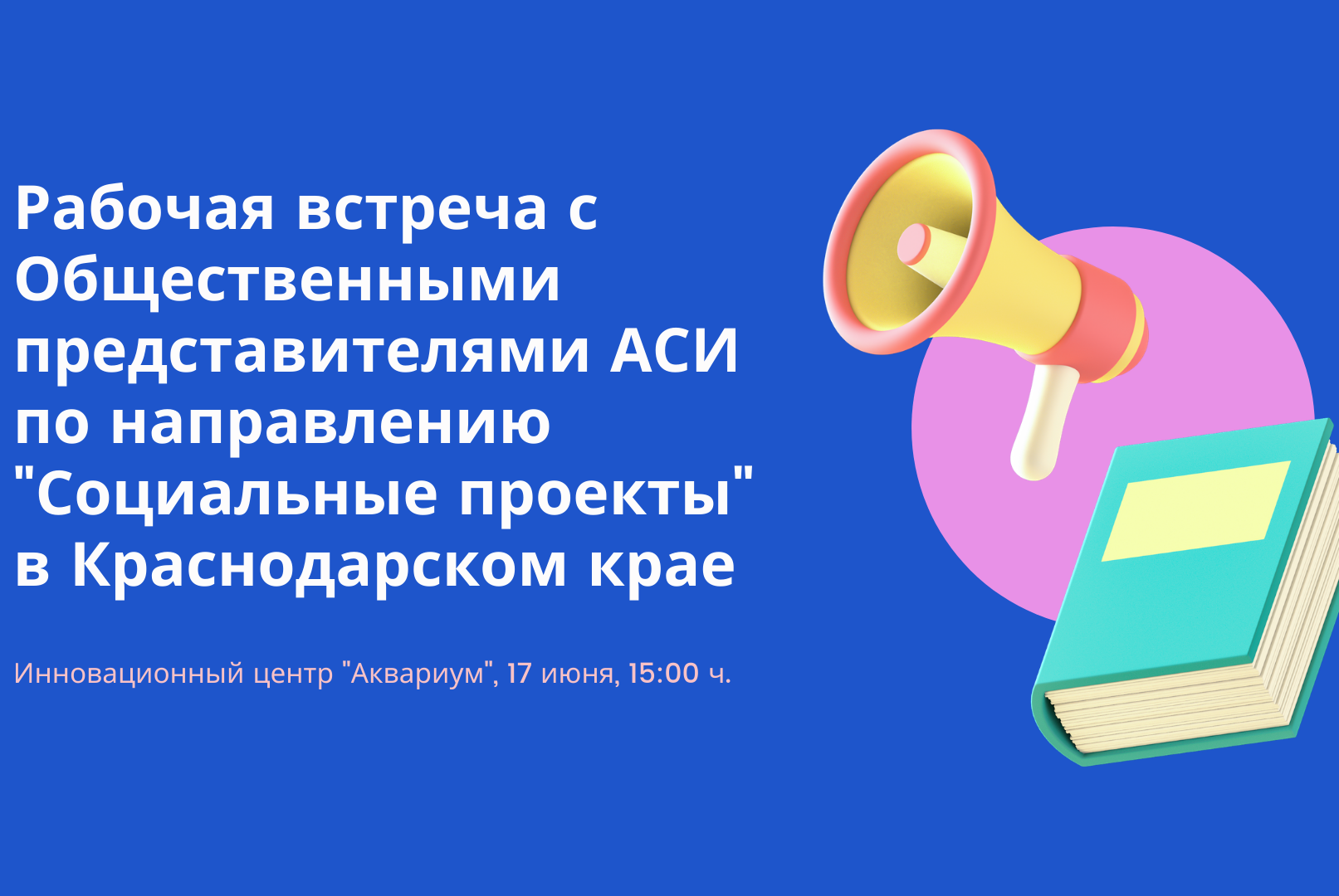 Рабочая встреча с Общественными представителями АСИ по направлению "Социальные проекты" в Краснодарском крае
